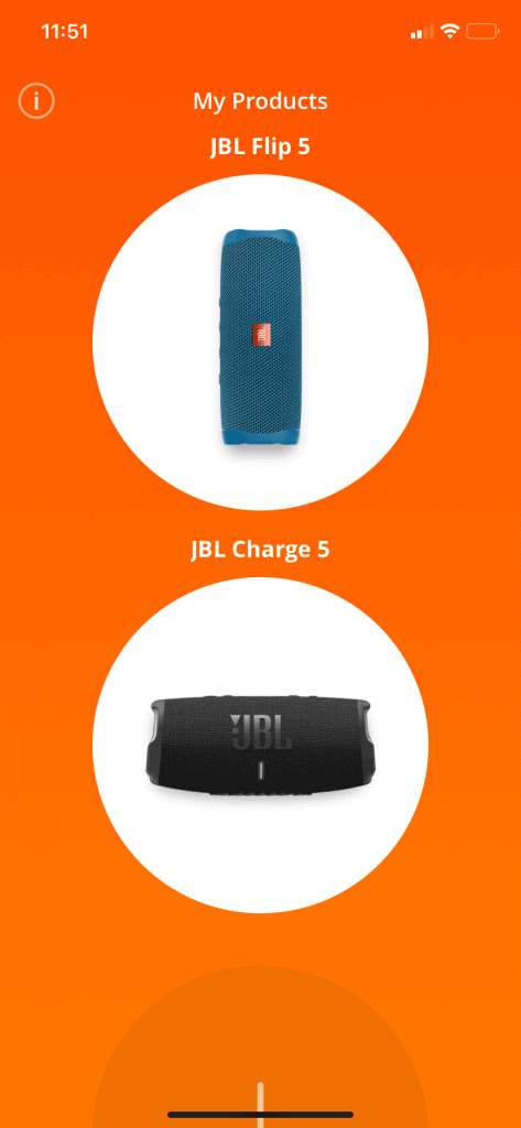 Aplikacja pokazuje wszystkie głośniki