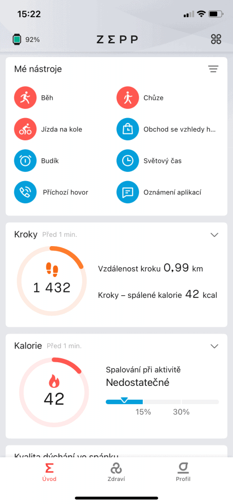 Ekran główny aplikacji