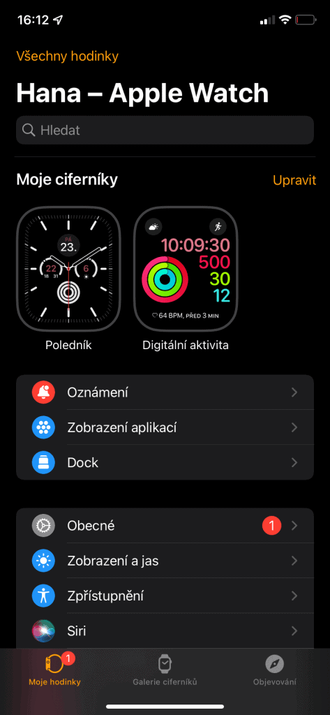 Środowisko aplikacji Watch