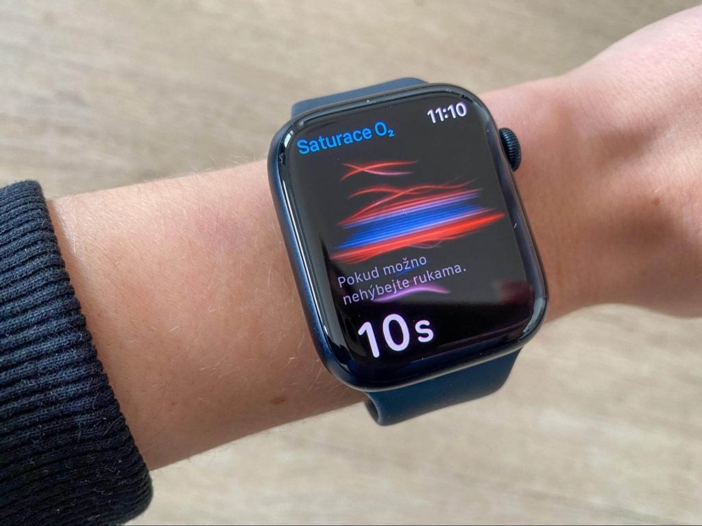 Podczas pomiaru wyświetlane jest odliczanie