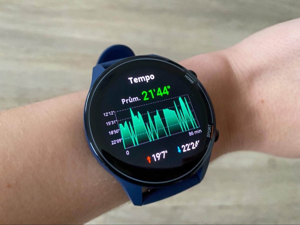 Możesz również wyświetlić swoje tempo