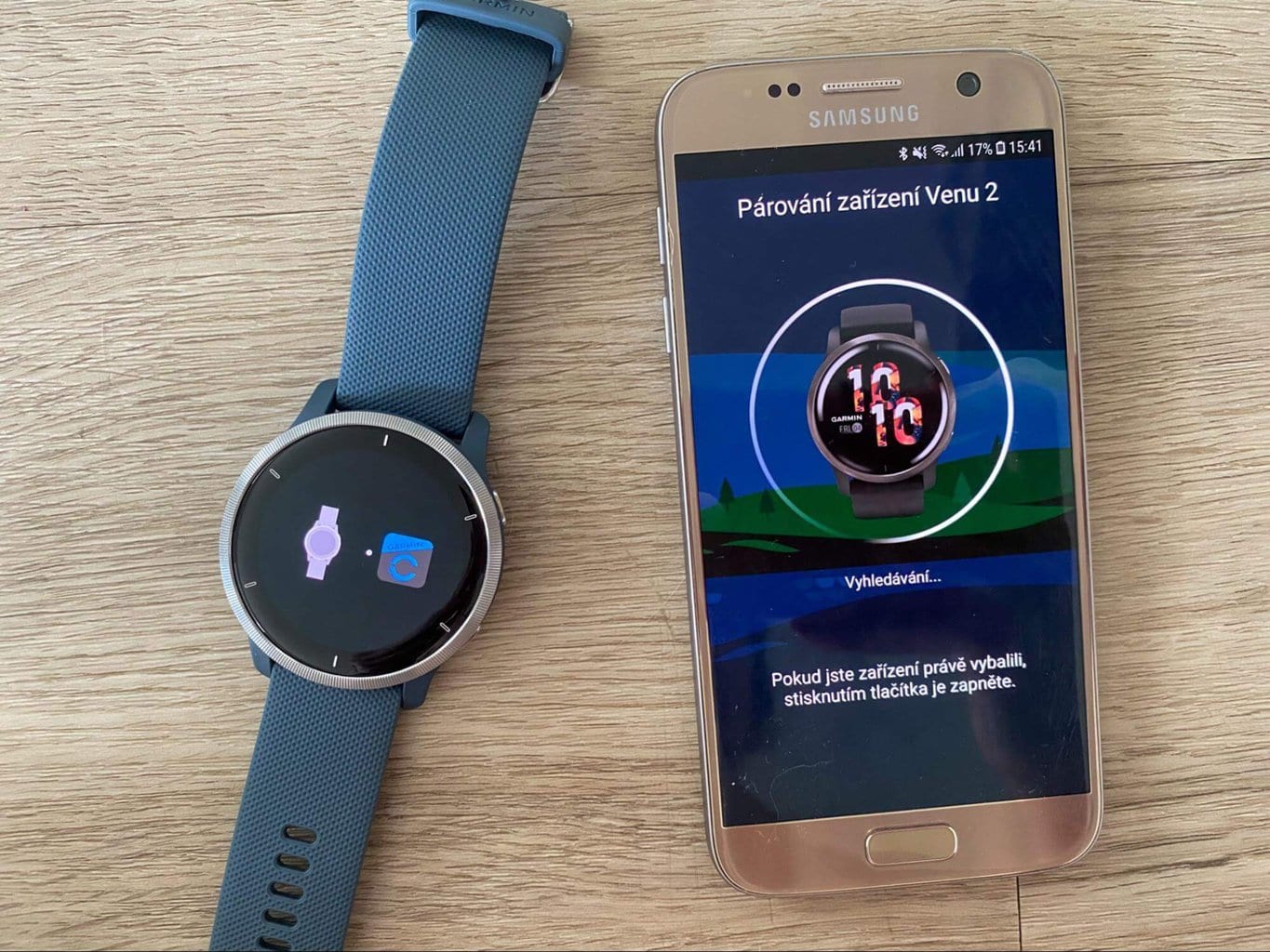 Párování vParowanie w aplikacji Garmin Connect aplikaci Garmin Connect