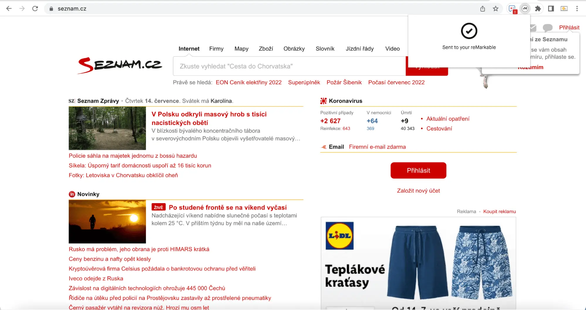 Dodatek do Google Chrome