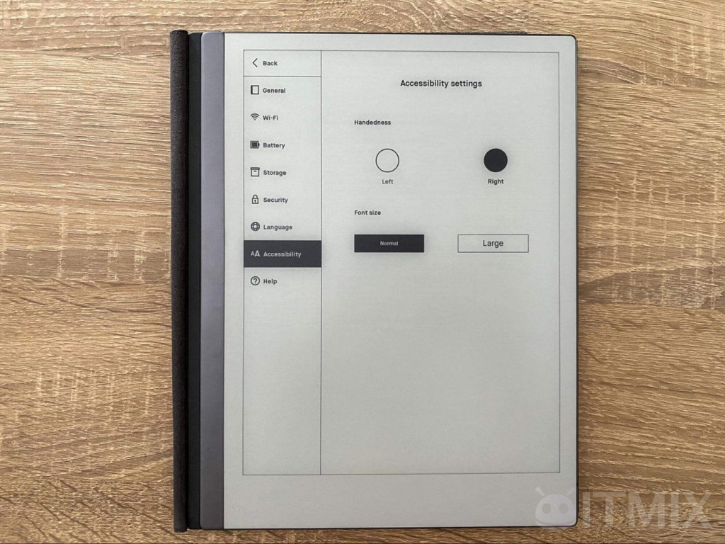 Ustawienia dla użytkowników prawo- i leworęcznych