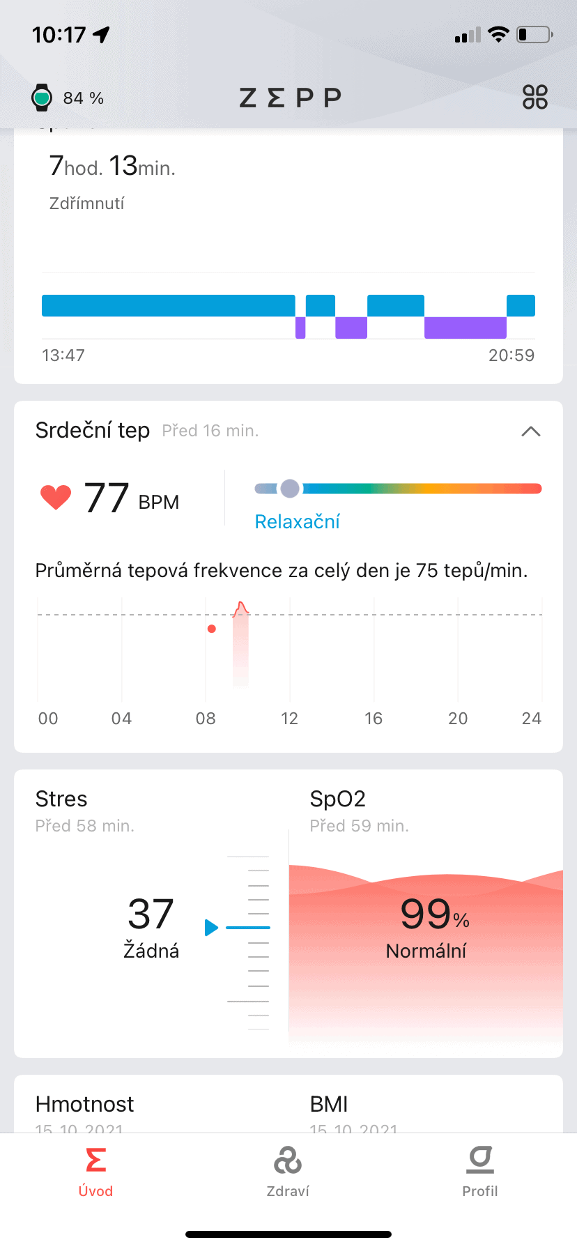 Ekran główny aplikacji