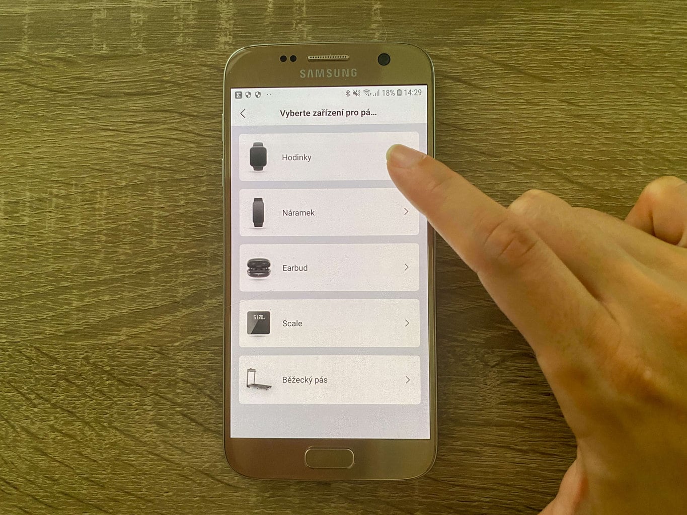 Wybierz, że zakupiłeś zegarek