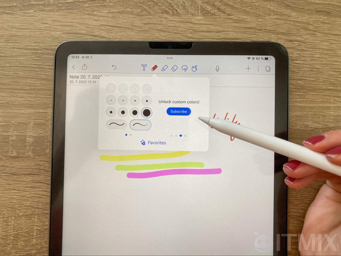 Wybór grubości linii