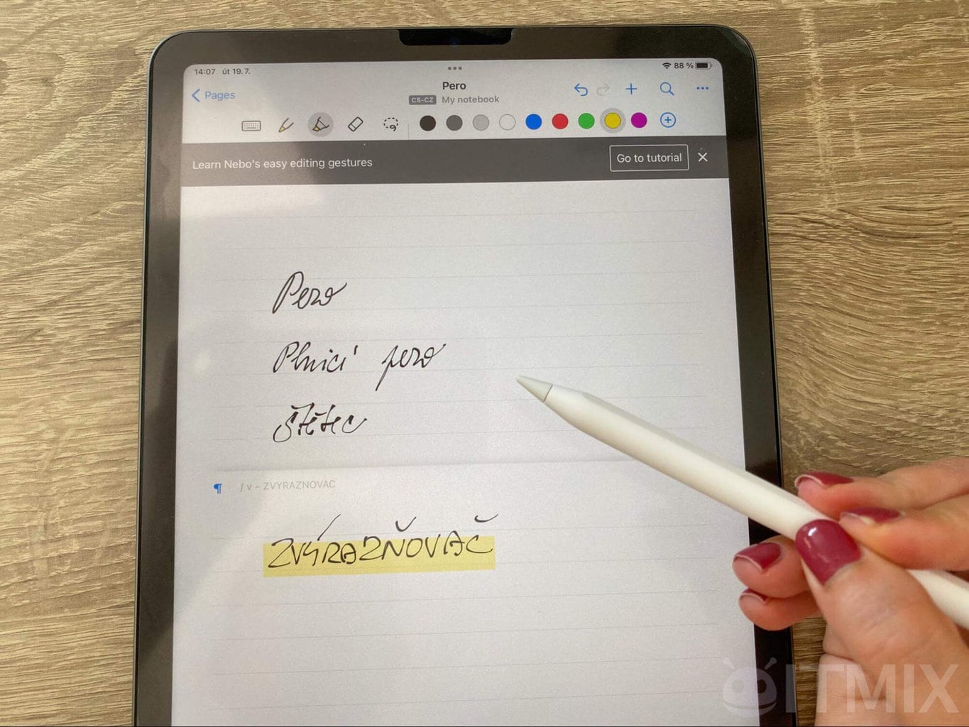 Dostępne narzędzia do pisania