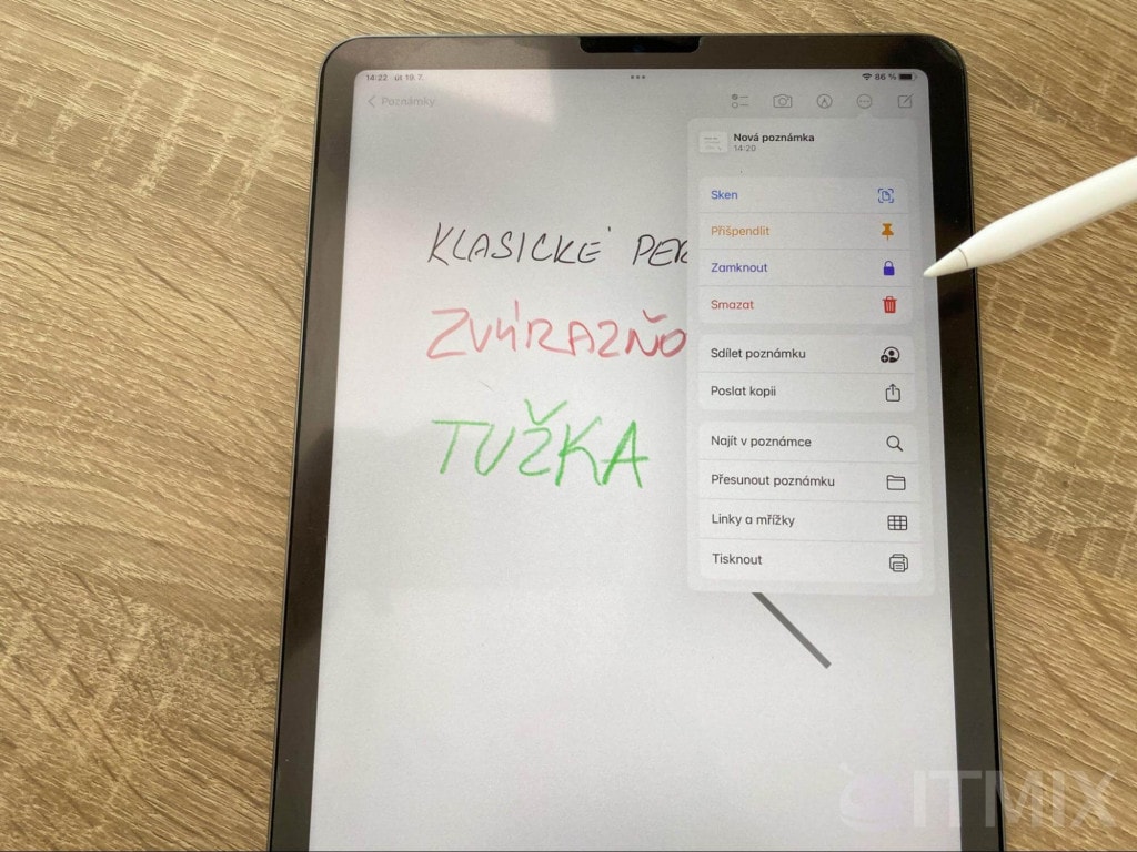 Notatki można łatwo udostępniać