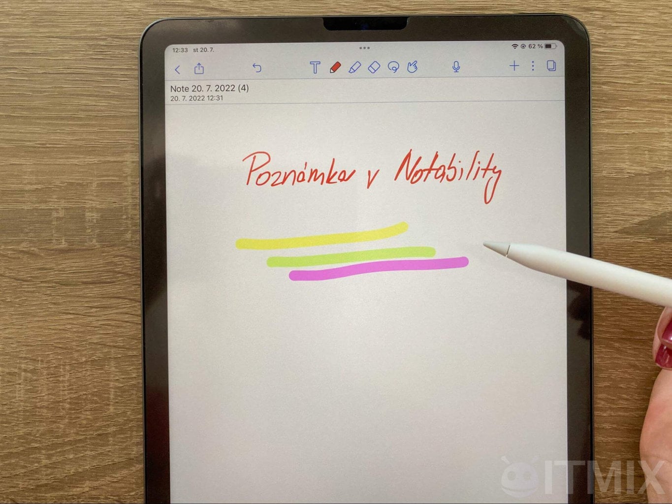 Pisanie notatek w Notability