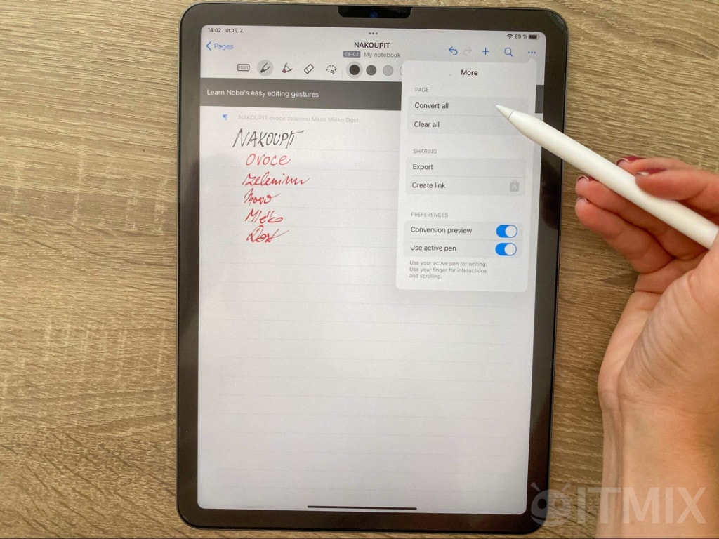 Tekst pisany odręcznie można łatwo przekonwertować do postaci cyfrowej