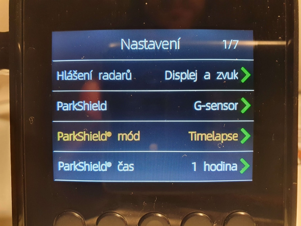 Tryb ParkShield składa się z kilku funkcji