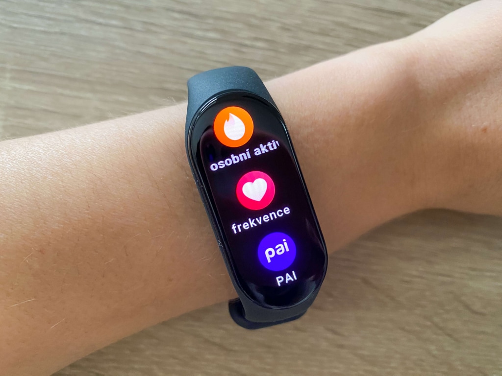 Podstawowe menu bransoletki