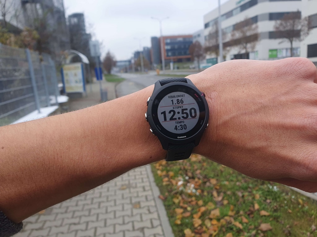 Dane są czytelne nawet bez przerywania aktywności