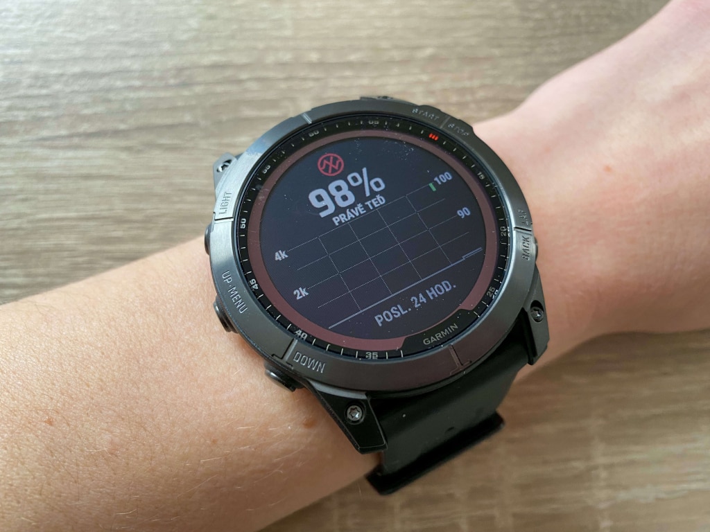 Domyślnie zegarek mierzy saturację na żądanie