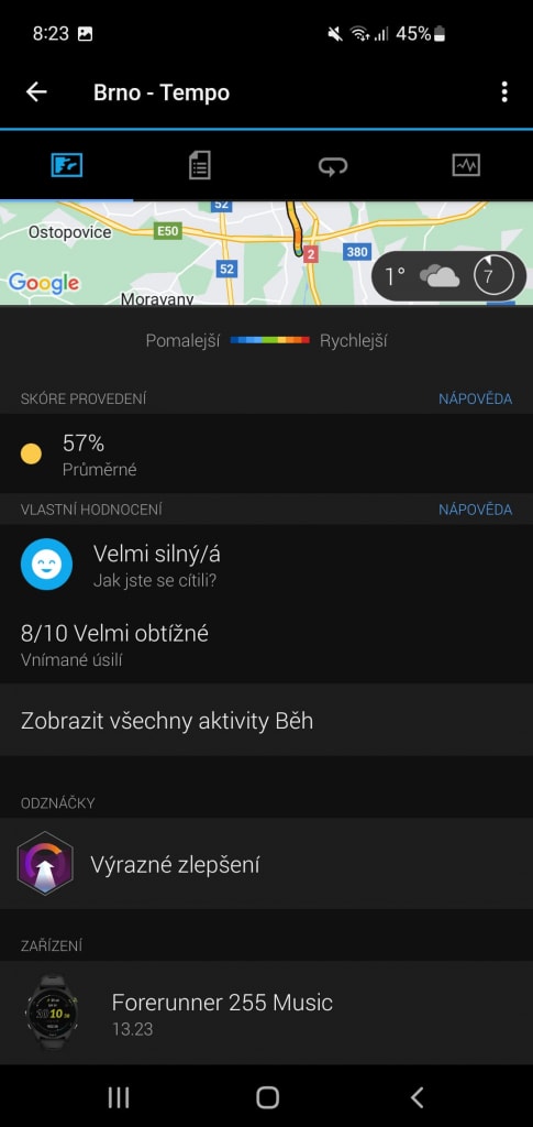 Dzienny zapis zaleceń zawiera opinie użytkownika