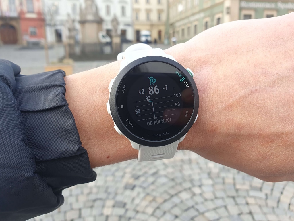 Wynik Body Battery stopniowo spada w ciągu dnia