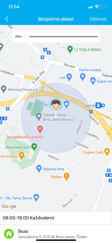 Ustawianie bezpiecznego obszaru