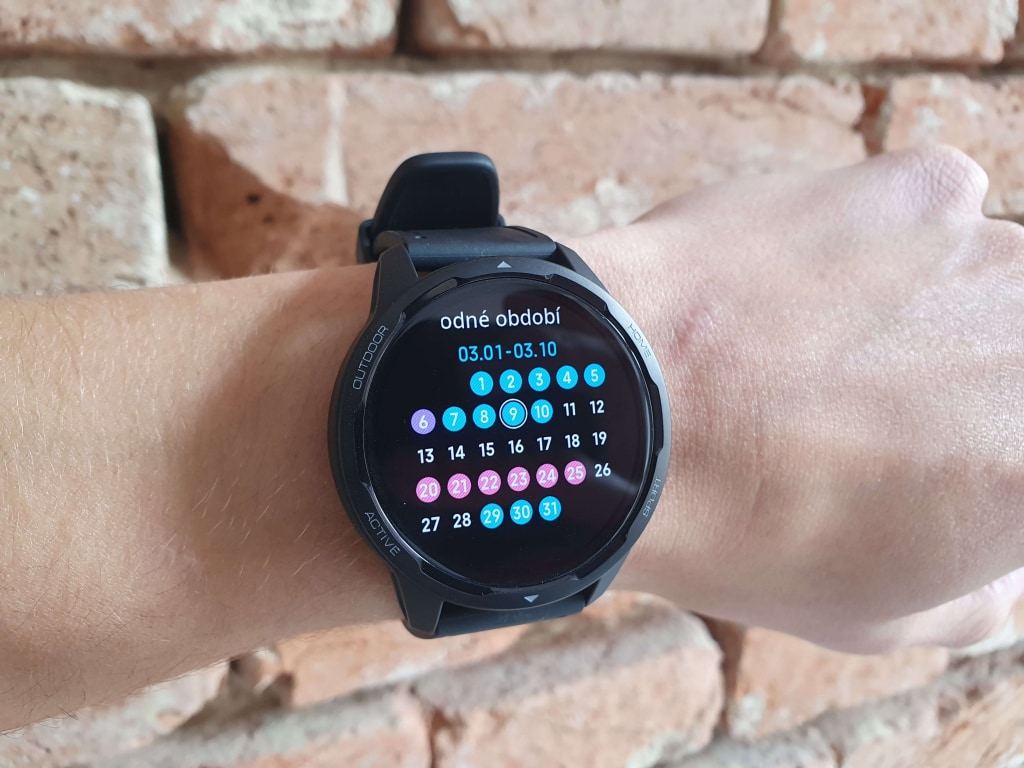 Kalendarz cyklu jest czytelny dzięki wysokiej rozdzielczości