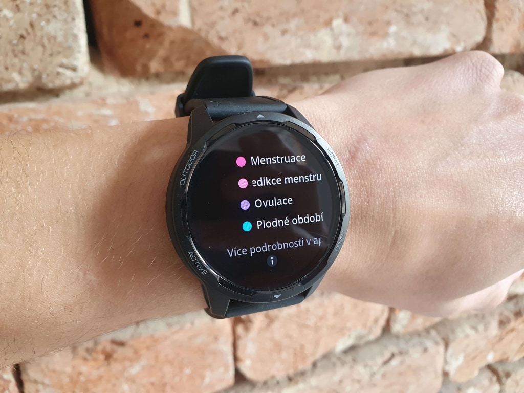 W zegarku znajduje się również legenda kodowania kolorami