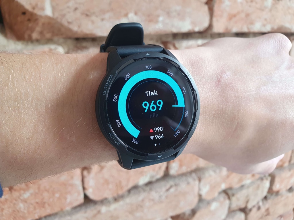 Pomiar ciśnienia atmosferycznego jest nietypowy jak na zegarek w tej cenie