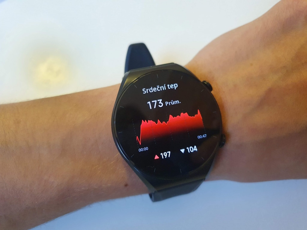 Zegarek informuje o najwyższym, najniższym i średnim tętnie