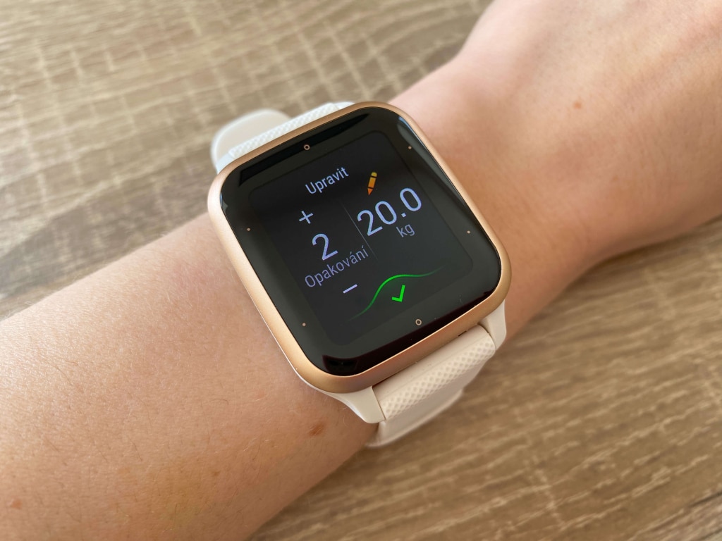 Możliwość wprowadzenia liczby powtórzeń i wagi