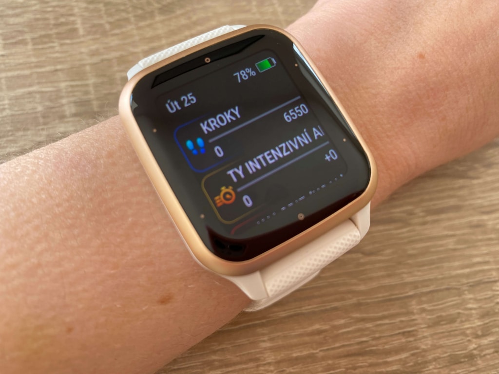 Menu główne zegarka