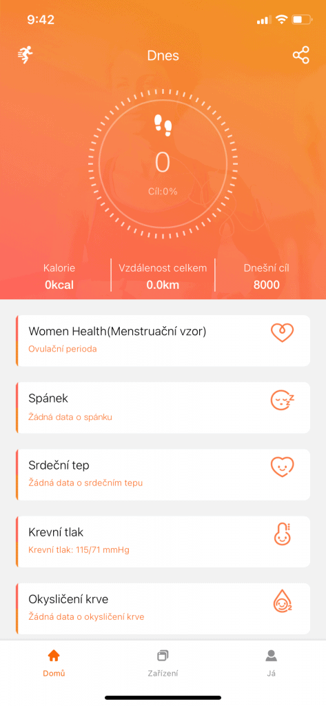 Ekran główny aplikacji mobilnej