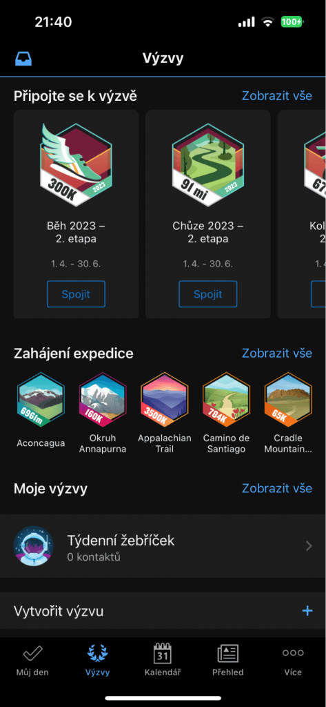 Lub brać udział w różnych wyzwaniach