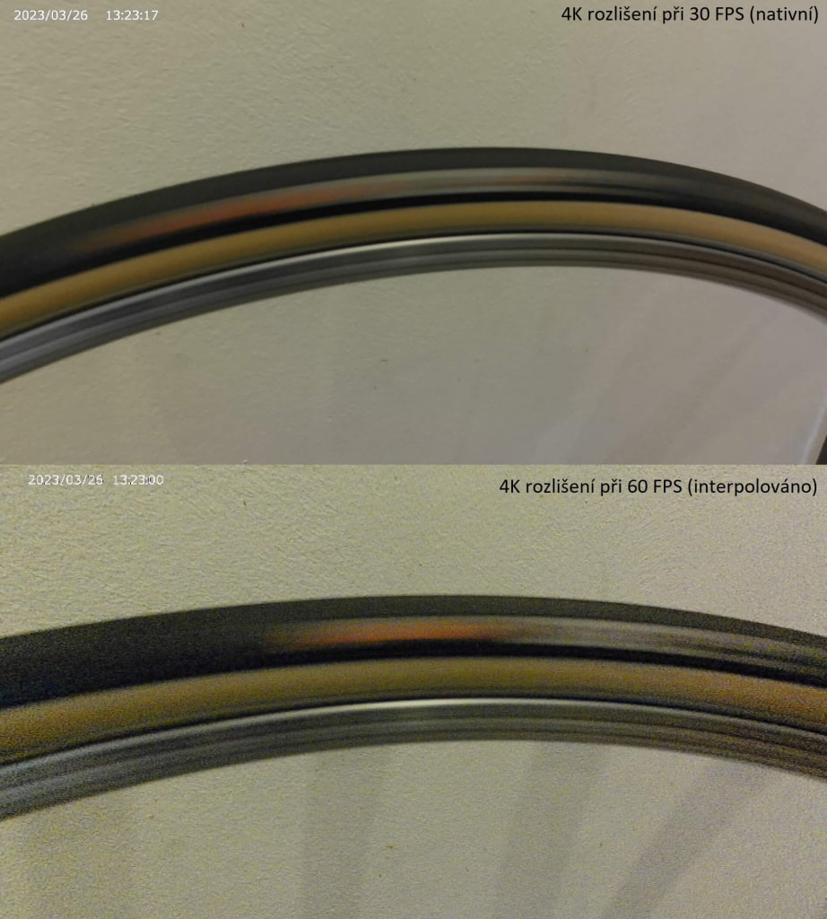 Na zdjęciach porównujemy wstrzymany zapis nagrań z różną liczbą klatek na sekundę