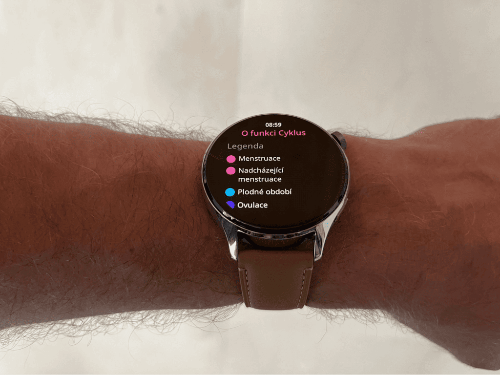 Watch S1 Pro umożliwia również śledzenie cyklu menstruacyjnego