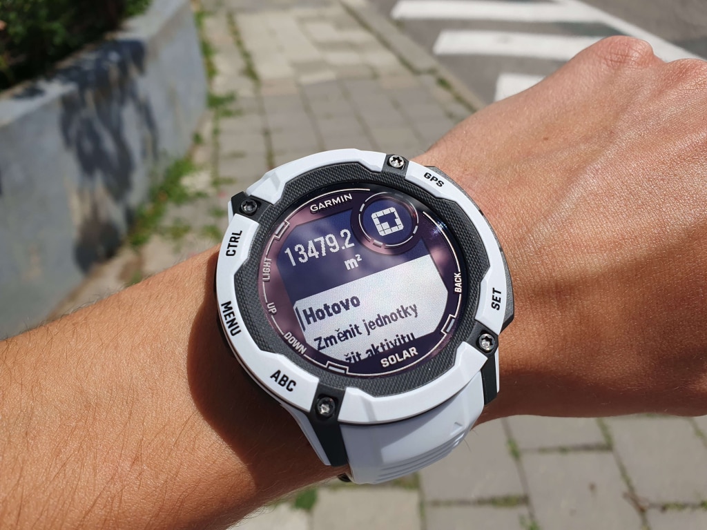 Wynikowy obszar można wyświetlić w różnych jednostkach