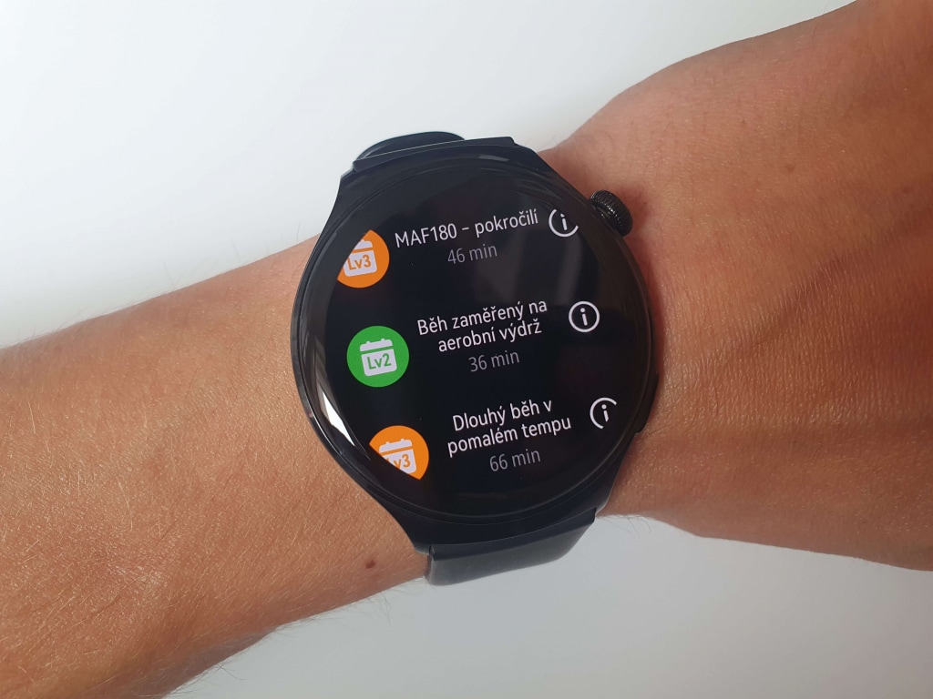 Treningi z różnymi celami można znaleźć bezpośrednio w zegarku