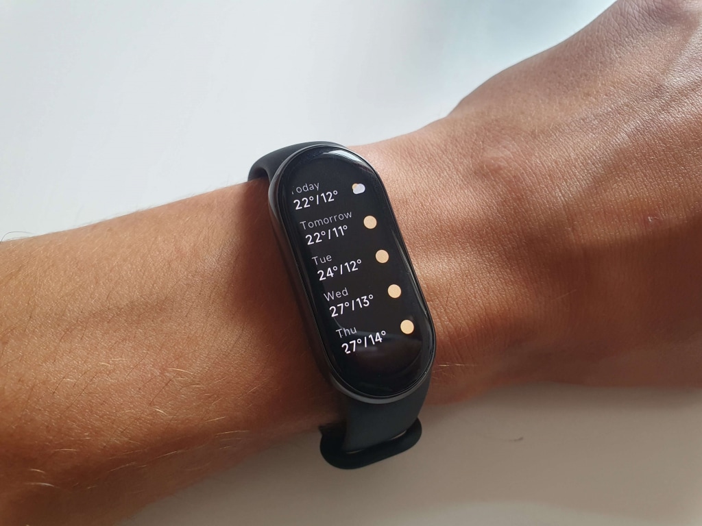 Dostępna jest również krótka prognoza na kolejne dni