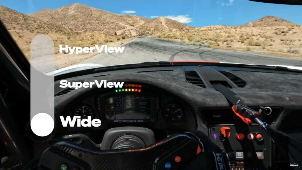 Scena w przypadku szerokiego pola widzenia