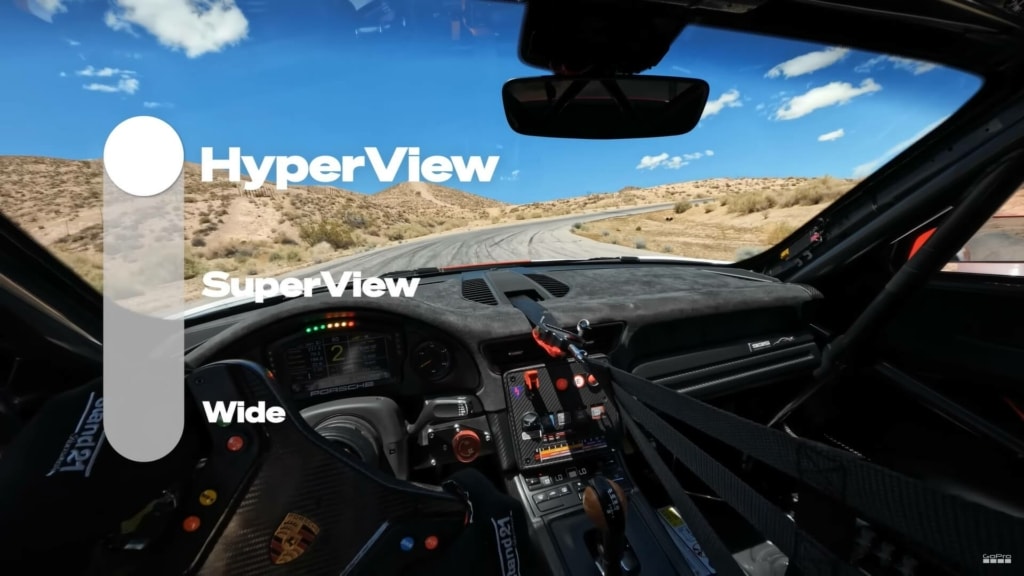 Scena w przypadku ultraszerokiego pola widzenia