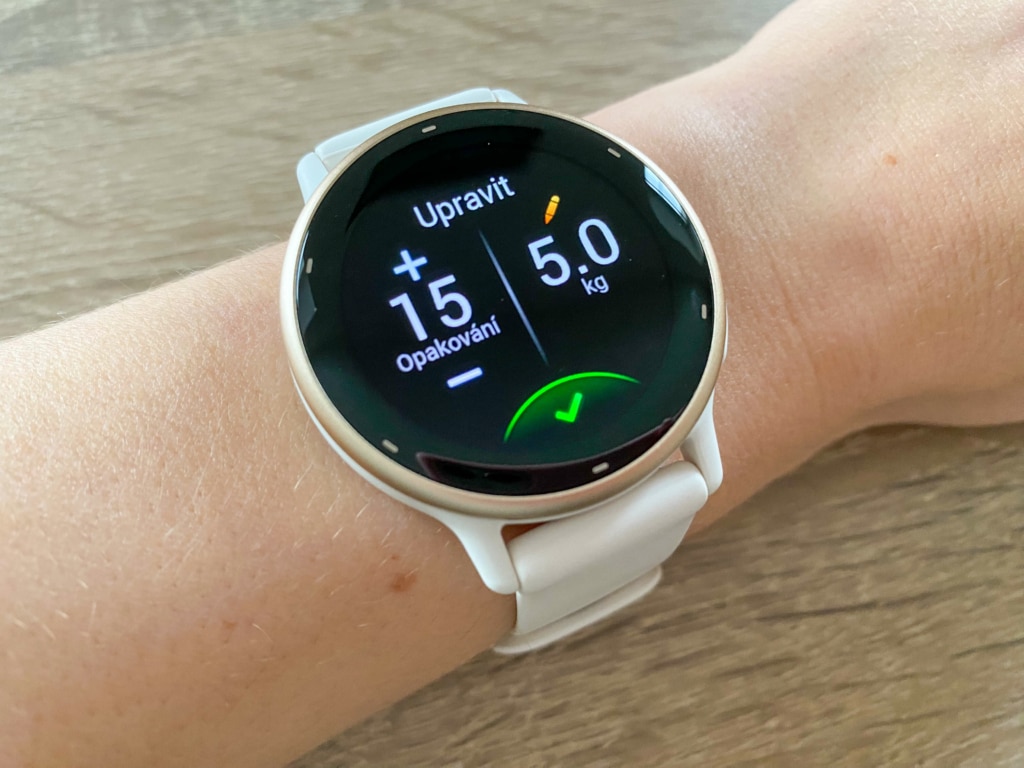 Możliwość wprowadzenia wagi obciążników