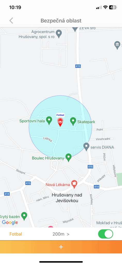 Konfigurowanie bezpiecznych stref