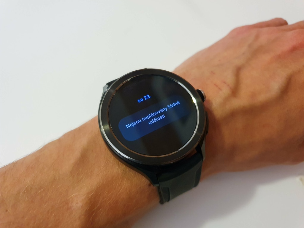 W zegarku znajdziesz listę nadchodzących wydarzeń