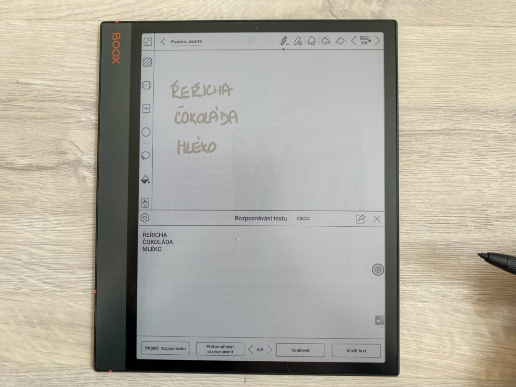 Konwersja tekstu pisanego odręcznie