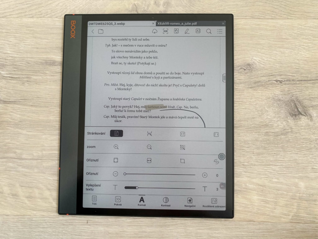 Inne funkcje czytnika książek