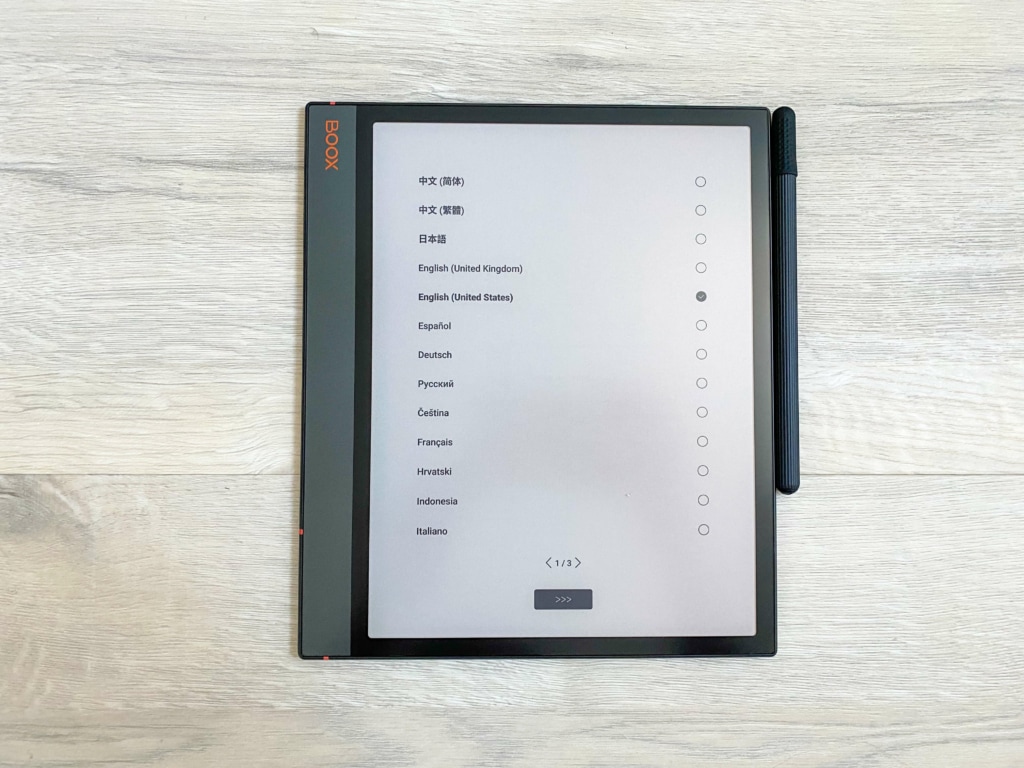 Urządzenie obsługuje język czeski