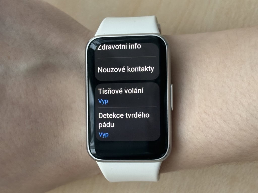 Połączenie alarmowe i wykrywanie upadku