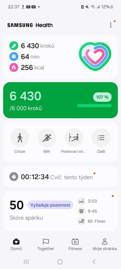 Aplikacja Samsung Health