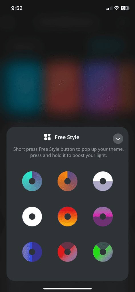 Ustawianie kolorowego podświetlenia