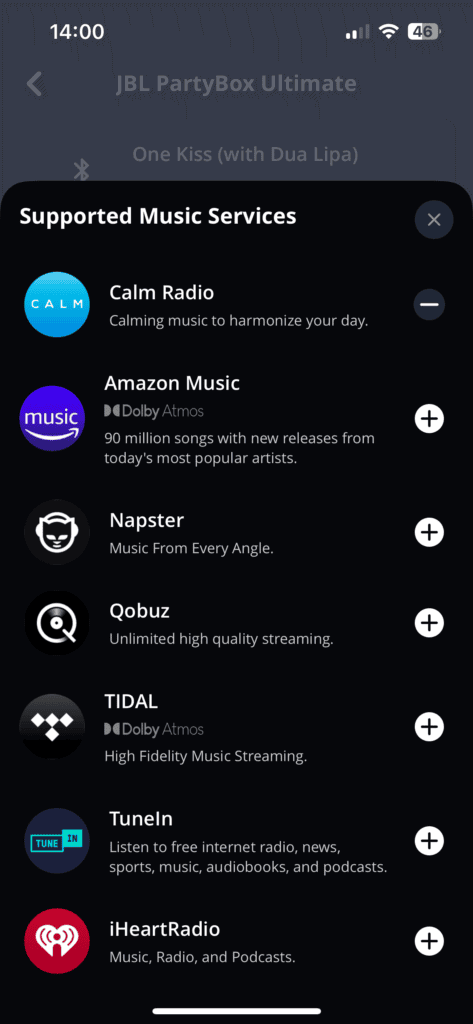 Obsługiwane usługi
