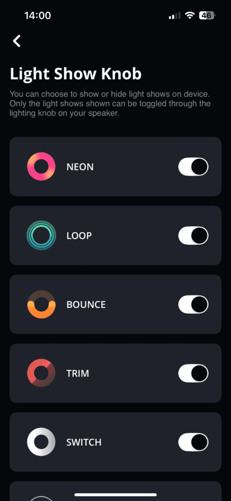 Dostosowywanie pokazu świetlnego