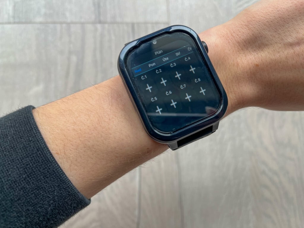 Harmonogram zegara na zegarku