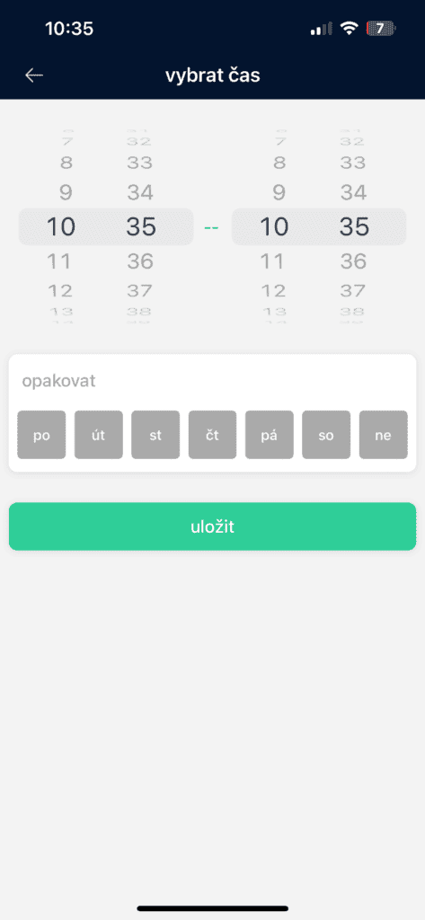 Wybór określonych godzin